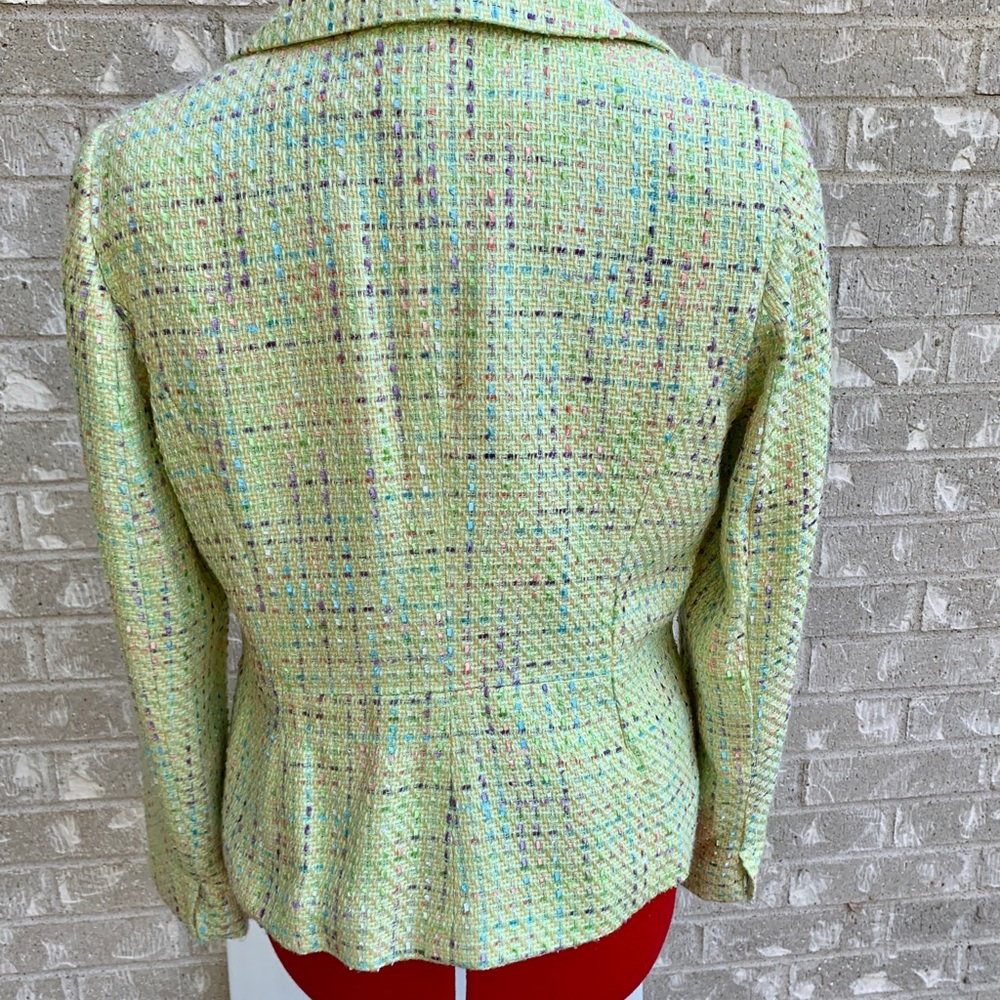 Good Clothes pale green size 10 tweed blazer - Picture 3 of 6